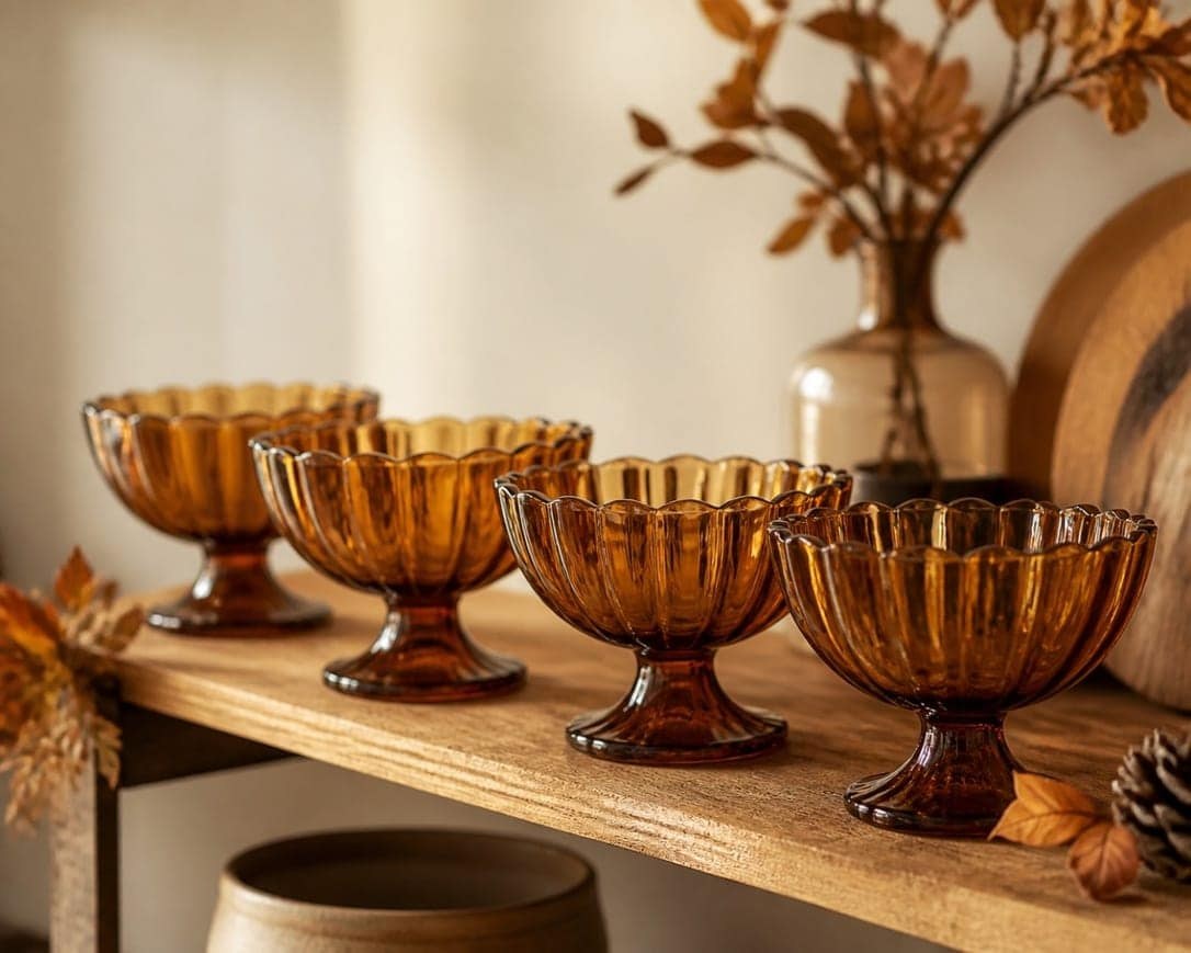 Dessertware — handcrafted glassware manufactured by AVM Glass, Firozabad